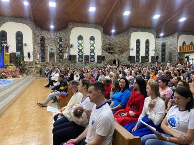 Fé e devoção marcam o 4º dia da Novena em honra a Nossa Senhora Aparecida em Laranjeiras do Sul